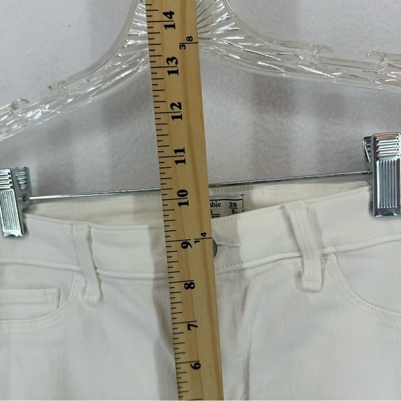 Abercrombie & Fitch Harper Low Rise Ankle Distressed Skinny Jeans 29/8R White - Picture 5 of 9